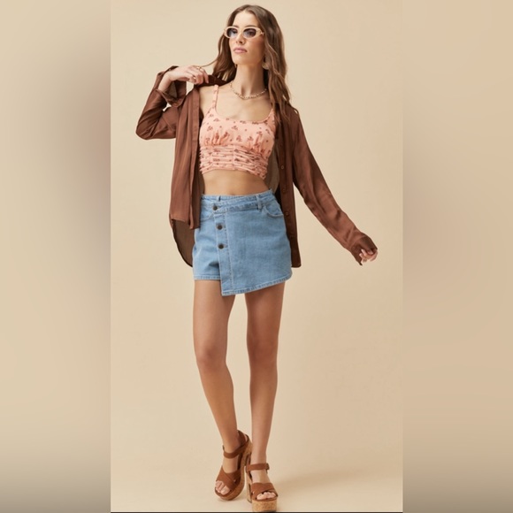 New Francesca’s Jess Paisley Corset Top - Picture 3 of 6